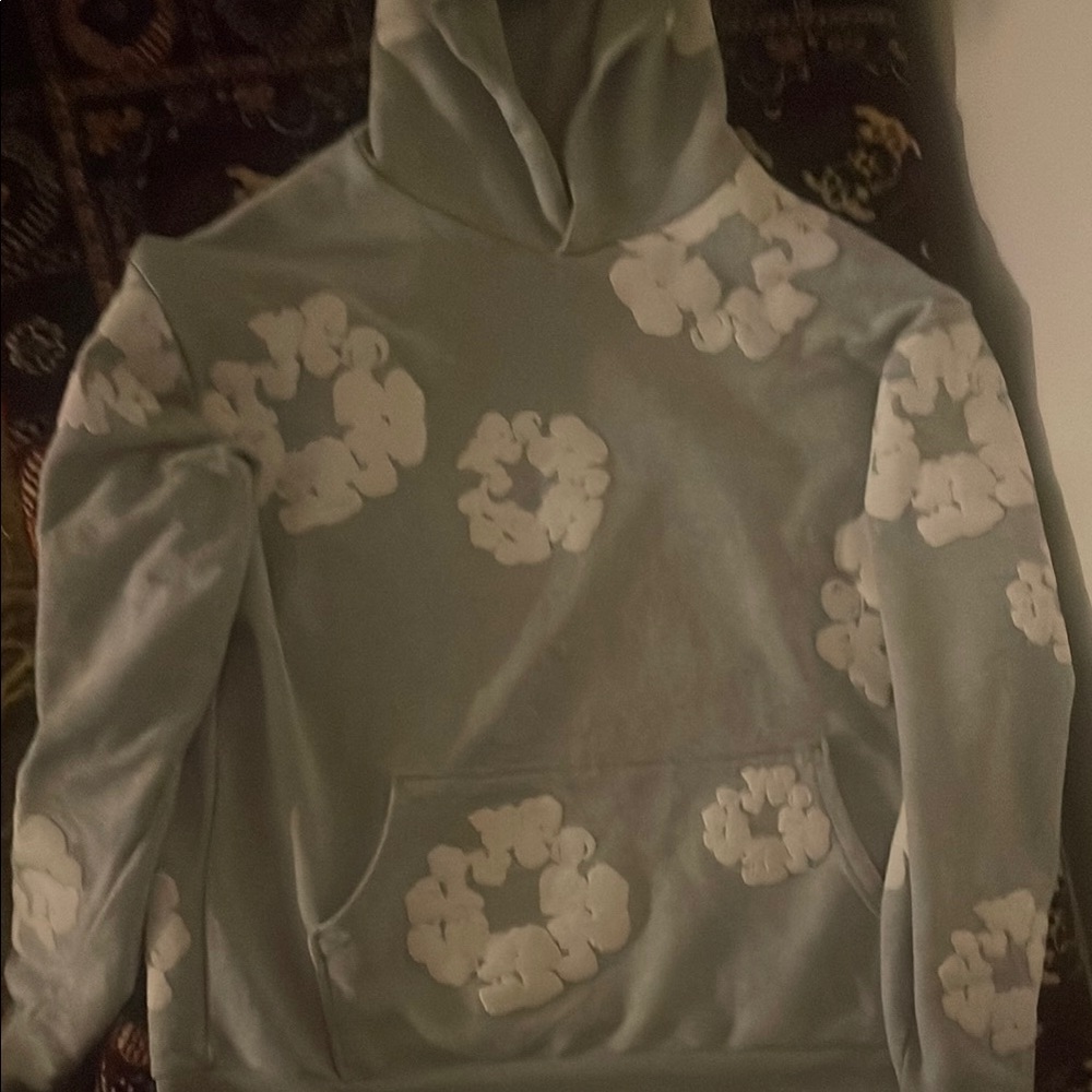 Really good quality brand new denim tear hoodie size large.